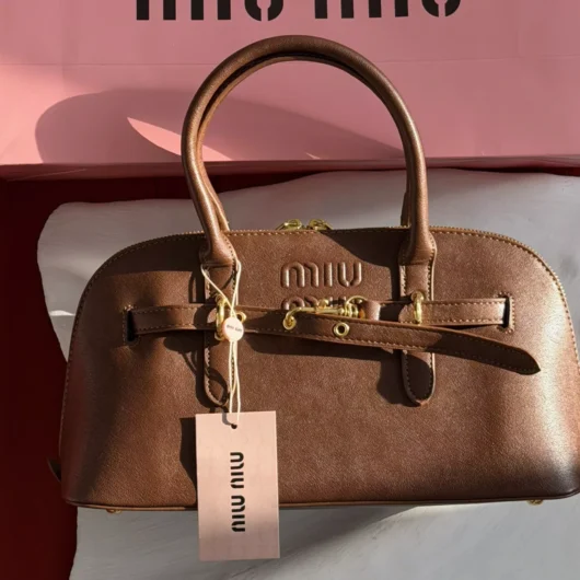 Сумка  Miu Miu Aventure Nappa Leather коричневий