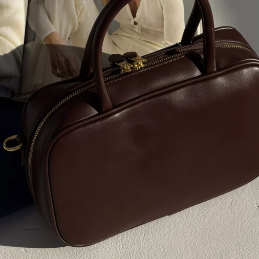 Сумка Miu Miu Top-Handle Bag шкіра бургунди
