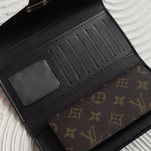 Великий гаманець-візитниця Louis Vuitton Micro коричневий