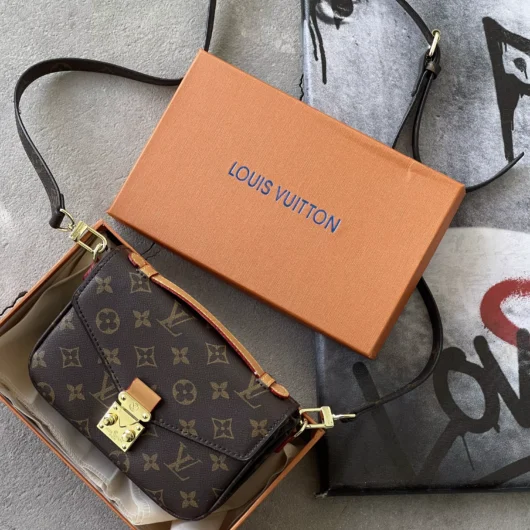 Сумка Louis Vuitton Pochette Metis Small size коричневий+беж.