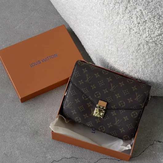 Сумка Louis Vuitton Pochette Metis Medium size коричневий+беж.