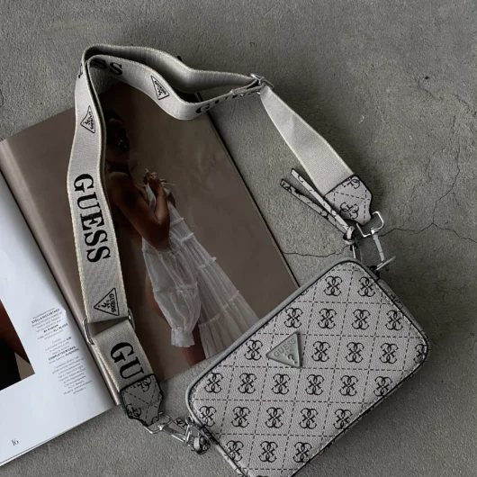Сумка Guess 4G світло-сірий