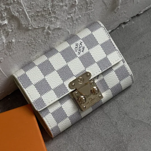 Гаманець Louis Vuitton Pallas маленький бежева клітка