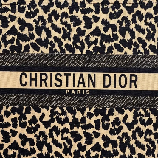 СУМКА DIOR ШОПЕР ТКАНЕВИЙ ВЕЛИКИЙ леопард