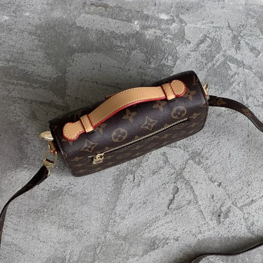 Сумка Louis Vuitton Pochette LUX Small size коричневий+беж.