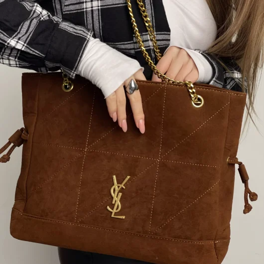 Сумка Saint Laurent Jamie in Suede карамель