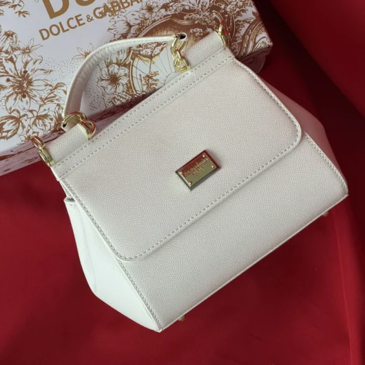 Сумка Dolce&Gabbana Sicily 21cm — Premium білий