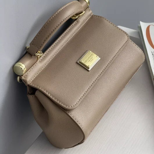 Сумка Dolce&Gabbana Sicily 19cm — Premium коричневий