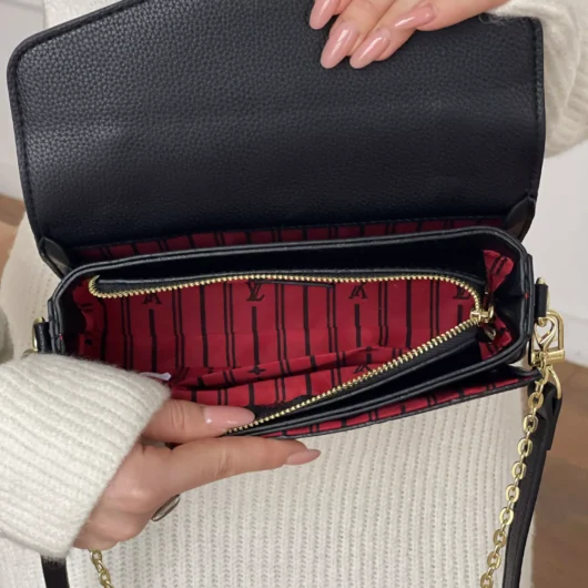 Сумка Louis Vuitton Pochette LUX Medium size чорний