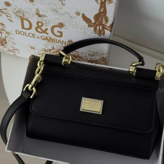 Сумка Dolce&Gabbana Sicily 19cm — Premium чорний