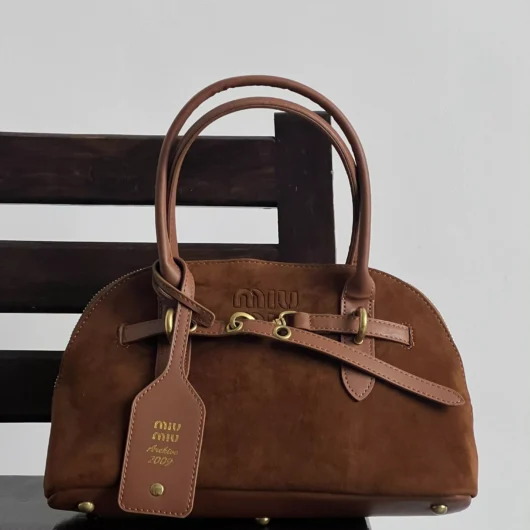 Сумка Miu Miu Aventure Nappa Suede карамель