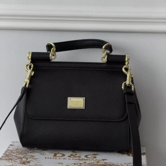 Сумка Dolce&Gabbana Sicily 21cm — Premium чорний