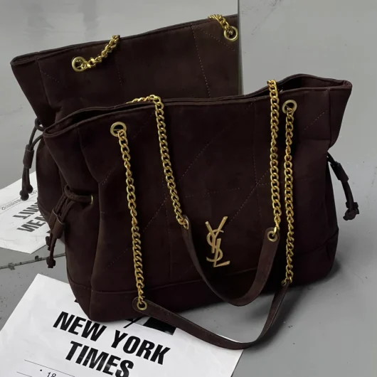 Сумка Saint Laurent Jamie in Suede шоколад