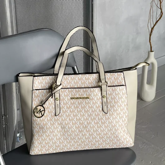 Сумка Michael Kors Medium шопер молочний