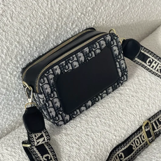 Сумка Christian Dior Textile сірий