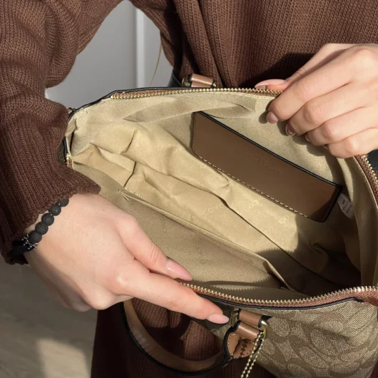 Сумка Coach Crossbody бежевий