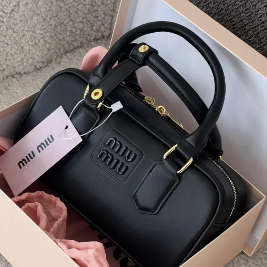 Сумка Miu Miu Arcadie Leather Bag Premium чорний