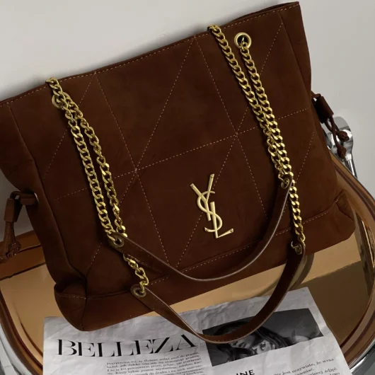 Сумка Saint Laurent Jamie in Suede карамель