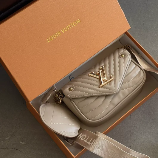 Сумка Louis Vuitton Wave Multi Pochette mini бежевий