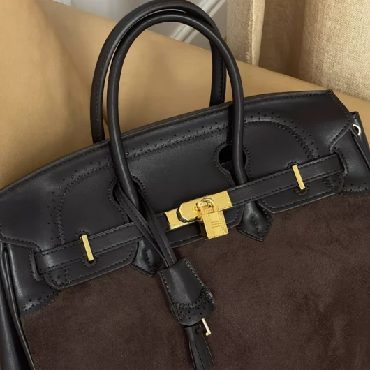 Сумка Hermes Birkin in Suede-Leather шоколад