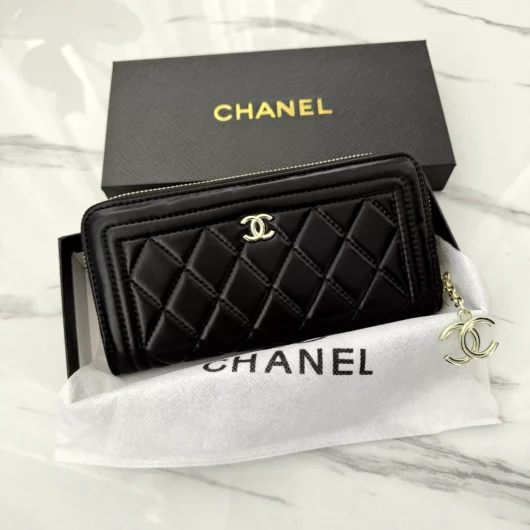 Гаманець Chanel великий чорний