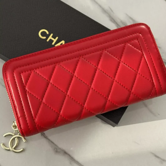 Гаманець Chanel великий червоний