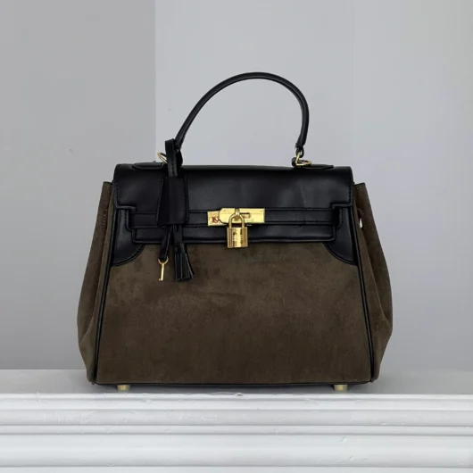 Сумка Hermes in Suede-Leather хакі