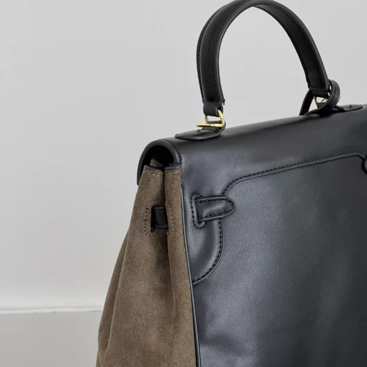 Сумка Hermes in Suede-Leather хакі