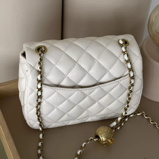 Сумка жіноча Chanel міні — ЛЮКСОВА ЯКІСТЬ  білий