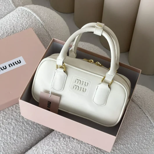 Сумка Miu Miu Arcadie Leather Bag Premium білий