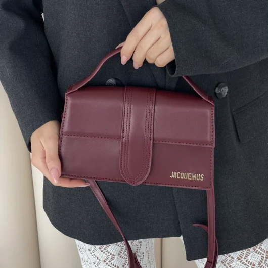 Сумка Jacquemus Le Grand Bambino бордовий