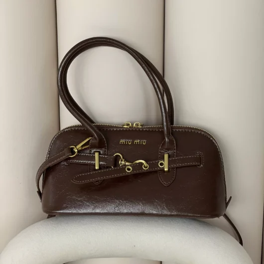 Сумка Miu Miu Aventure Nappa mini коричневий