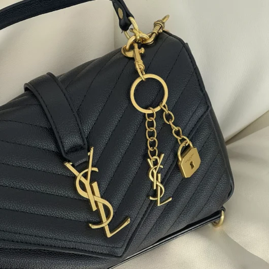 Сумка Saint Laurent College Medium — Premium чорний золото