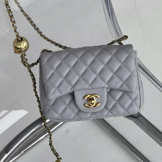 Сумка жіноча Chanel міні — ЛЮКСОВА ЯКІСТЬ  сірий