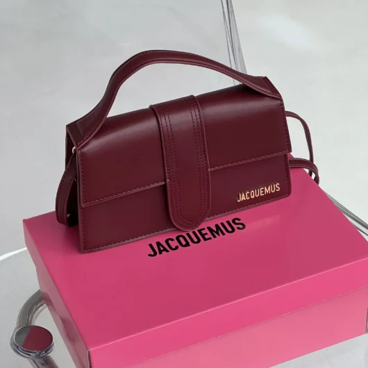 Сумка Jacquemus Le Grand Bambino бордовий