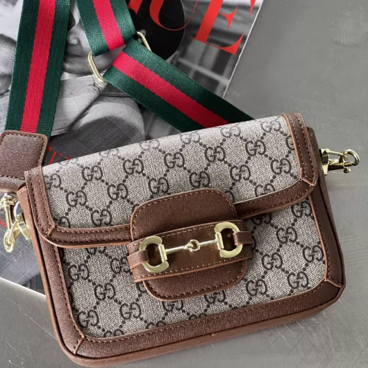 Gucci Horsebit 1955 Mini Bag коричневий класик