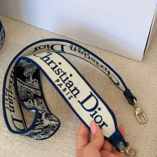 Жіноча сумка Christian Dior Lady D-Lite синій тигр