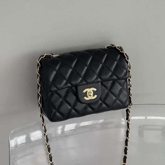 Сумка жіноча Chanel міні гладка чорний