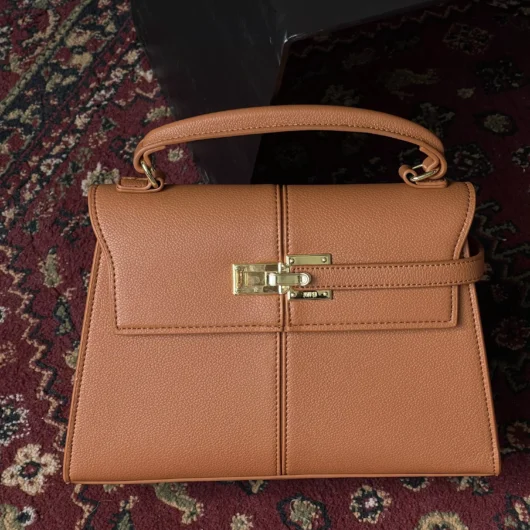 Сумка JW PEI Elise Small size коричневий+золото