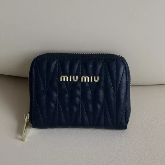 Гаманець Miu Miu стеганий Small size чорний