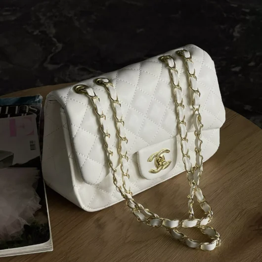Сумка  Chanel classic —  24 size білий