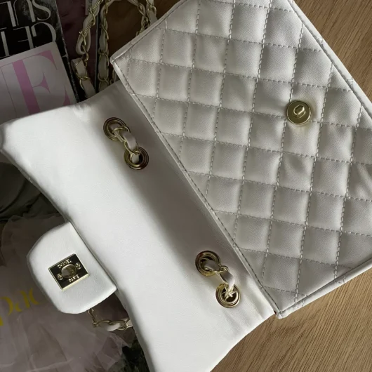 Сумка  Chanel classic —  24 size білий