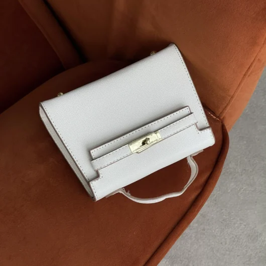 Сумка Hermes Kelly mini білий