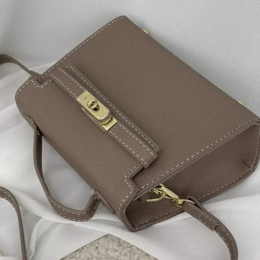 Сумка Hermes Kelly mini бежевий