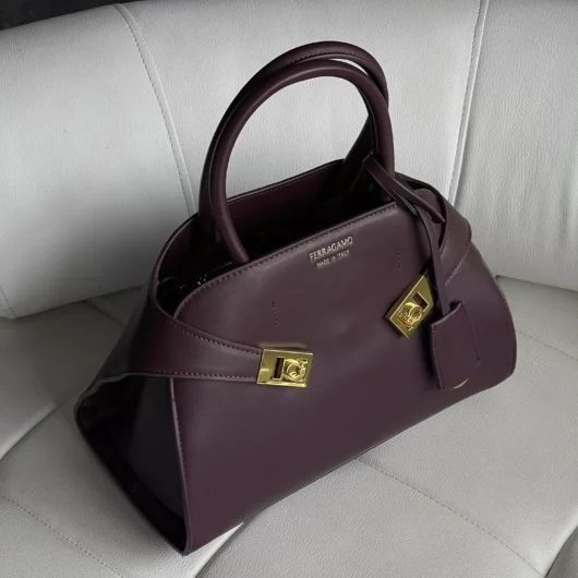 Сумка Salvatore Ferragamo бордовий