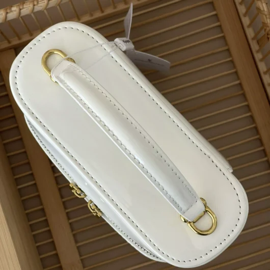 Жіноча сумка Yves Saint-Laurent  Gaby Vanity Lacquered Leather Shoulder Bag білий