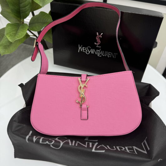 Сумка Yves Saint Laurent нейлон малиновий