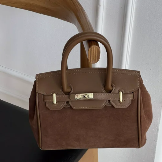 Сумка в стилі Hermes Small size коричневий