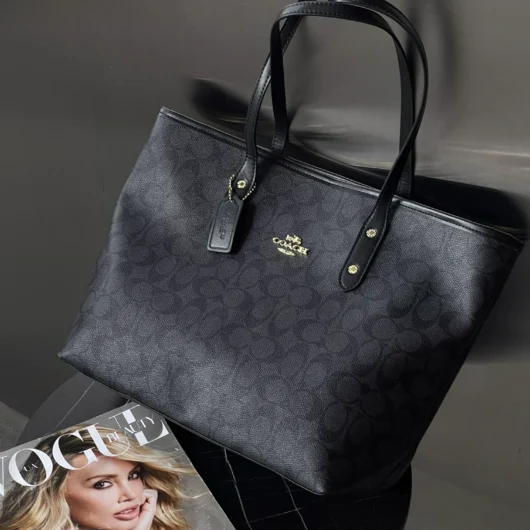 Сумка Coach Big size шопер чорний
