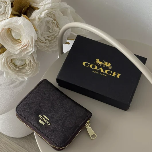 Гаманець Coach mini коричневий